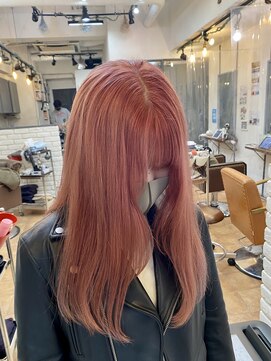 ビランチェ 池袋(bilancia) ケアブリーチ/ダブルカラー/ピンクベージュ【池袋/池袋東口】