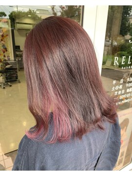 リラシー ヘアーアンドビューティー 龍ケ崎店(RELASY hair&beauty) 【おしゃれチェリーピンクカラー】