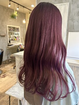 ハチ(hachi) 【hachi】ロング×グレープピンク