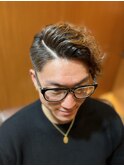 銀座　理容室　メンズカット　メンズパーマ　ビジネスパーマ