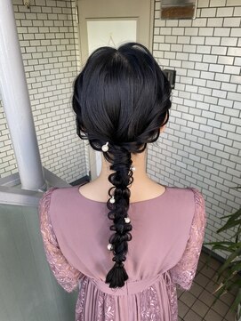 フェリーチェ(Felice) 編み下ろし　ローポニー　参列ヘア　デートヘア