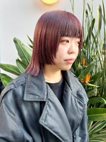 ボンド 三軒茶屋(Bond)&nbsp;レッドブラウンカラー　顔まわりレイヤー