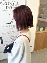 ヘアーメイクブランニュー セントラル 西大寺店(hair make Brand new central) レッドブラウン×ハイライト