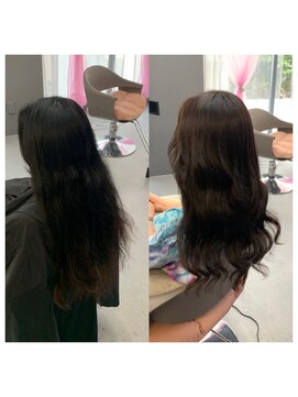 クラン ヘアーアンドスタジオ(CLAN hair & studio) ハイトーンエクステブリーチインナーミルクティーベージュ