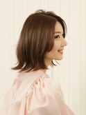 小顔美髪切りっぱなしボブ