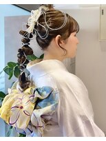 ムーン バイ ケンジ(moon by KENJE)&nbsp;【hinari】#成人式ヘア #編みおろしアレンジ