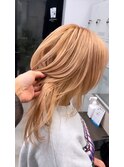 オレンジベージュ/ダブルカラー/ハイトーンベージュ・オレンジュ