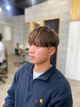 ソイクフ 四条大宮店(SOY-KUFU) アッシュブラックマッシュパーマ韓国ヘア黒髪ニュアンスパーマ