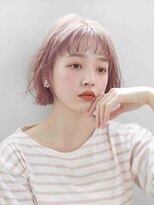 ミリ 北千住(millit) 柔らかボブ/ホワイトピンク