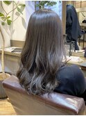 【池袋髪質改善】透明感ケアカラーラベンダーグレー
