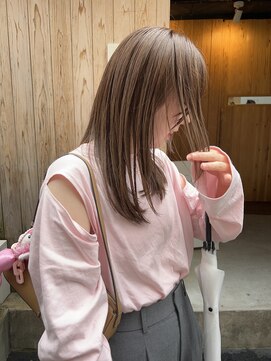 キー(kii) ブリーチなしカラー/天神美容室/今泉美容室/透明感カラー