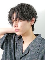 ロンドリメゾン 原宿(Lond re Maison.)&nbsp;men's/顔周り/ニュアンスパーマ/黒染め/韓国/ダウンパーマ