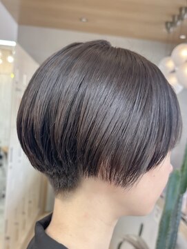 ロンドアジュール 横浜(Lond azur) グランマッシュ/オリーブグレー/ショート/ヘイリーボブ/前髪