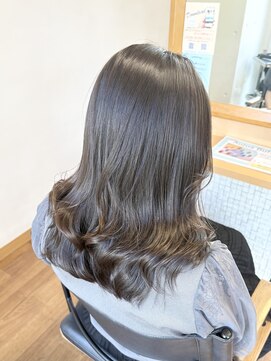 スタイル 袋町(STYLE) ブリーチなしカラー グレージュカラー  シルバーグレージュ