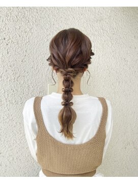 ヘアーサロン カシュカシュ(hair salon Cache cache) シンプル可愛いローポニーアレンジ