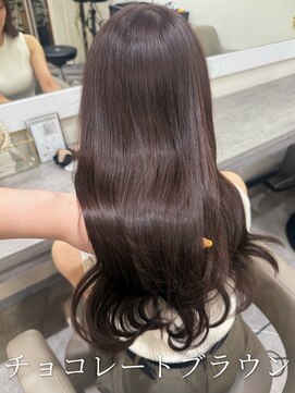 アミー 銀座(Ammy) 艶髪/韓国ヘア/チョコレートブラウン/レイヤーカット/髪質改善