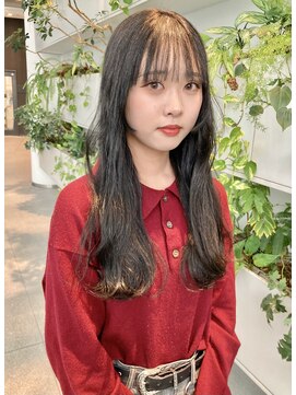 （mutsumi.）黒髪ロング*姫カット