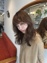 ヒュージ 三軒茶屋(huge)&nbsp;ロングヘア/フェイスレイヤー/ベージュカラー