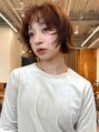 ノイカーム(noi Calm)&nbsp;レイヤーボブ軽さとやわらかさを出すオレンジブラウンカラー
