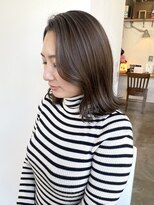 ヘアーアイストゥーレ(HAIR ICI TRE) ◎ブリーチなしカラー◎赤み消しオリーブグレージュで透明感