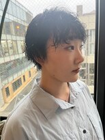 ビハインドザカーテン(BEHIND THE CURTAIN)&nbsp;マッシュショートレイヤーボブ×くせ毛カット＋無造作パーマ