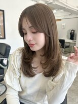ポーチバイハニー オモテサンドウ(PORCH by HONEY omotesando)&nbsp;結べるレイヤーカットミルクティーベージュ3