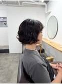 無造作ショートパーマ/くせ毛風ショートボブ
