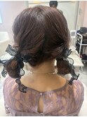 ツインテお団子アレンジ