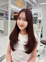 コア プラス 立川(COA PLUS) 透明感カラー髪質改善ダブルカラー韓国レイヤーカット前髪顔周り