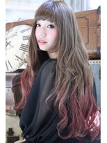 ラローレン(La LAUREN)&nbsp;LAUREN☆秋ピンクレッドグラデーションスタイル tel0112328045