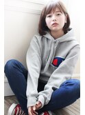 【Un ami】《増永剛大》グレージュ×大人かわいいボブパーマ