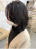 【cuzKLUB】ミディアムレイヤー×ワンカールパーマ【池袋】