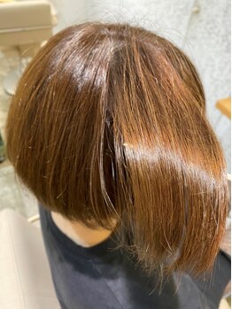 アモル ヘアー(AMOR HAIR)の写真/「X　TREATMENT」「酸熱ストレートトリートメント」etc…トリートメントの最新最高があるサロン☆