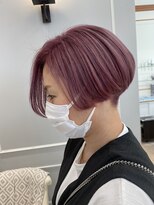 ネオリーブギンザ 銀座店(Neolive GINZA)&nbsp;刈り上げ　ハンサム　ショート　韓国風ブリーチカラー