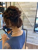 ショートハーフアップ