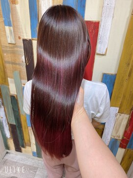 ミルプデザイン(MilP design) ブリーチオンでラベンダーに