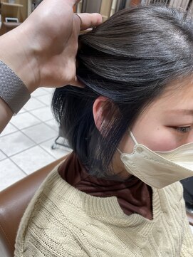 美容室エクストラアーツジャパン(X ARTS JAPAN) カーキグレージュ/ダークネイビー