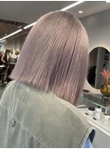 ダブルカラーイルミナカラーベージュカラーハイライトブリーチ