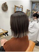 ハイライト/白髪ぼかし/外ハネボブ