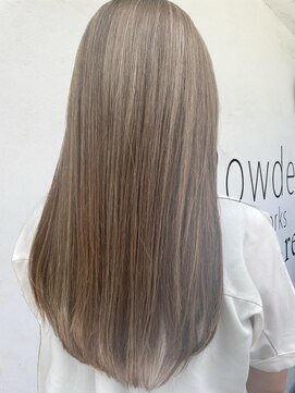 ヘアーメイクパウダー 天王寺寺田町店(Hair make powder) 小顔ロングレイヤーアッシュ20代30代40代くびれミディ韓国ヘア