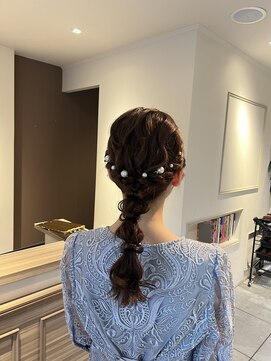 ヘアースタジオ エフ(Hair studio f) 編み下ろしヘア