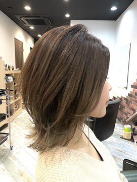 リノナ(Linona) ★似合わせカットグレーベージュ髪質改善インナーカラー前髪