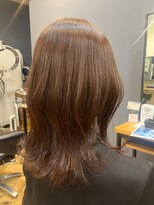 アルター(aL ter)&nbsp;くびれミディアム［切りっぱなしボブ/ピンクブラウン/鎌取］