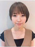 ショートパーマショートカット前髪あり前髪なし20代30代40代