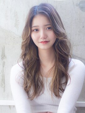 ジェニーバイメノン(JENNIE by Menon) 大人気エアリーロング 顔周りカット シアーカラー 美髪 前髪