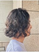 メンズパーマ/メンズカット/メンズボブ/センターパート