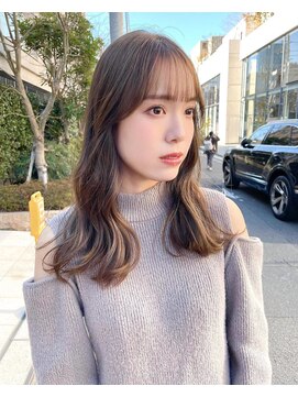 ノラ ヘアーサロン(NORA HAIR SALON) ナチュラル小顔前髪あり後れ毛サイドバング結べるボブくびれヘア