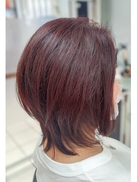 ヘアースタジオ ジェイワン(hair studio J ONE) 30代40代50代ウルフボブ脱白髪染め白髪染めに見えない白髪染め