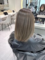 ロンドルピナス 小倉(Lond Lupinus)&nbsp;ブルーブラック/ワイドバング/美髪のススメ/外ハネボブ/髪質改善