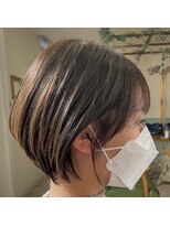 コンフィー(comfy)&nbsp;『サザワ」フェザーパーマチェリーブラウンミニウルフ